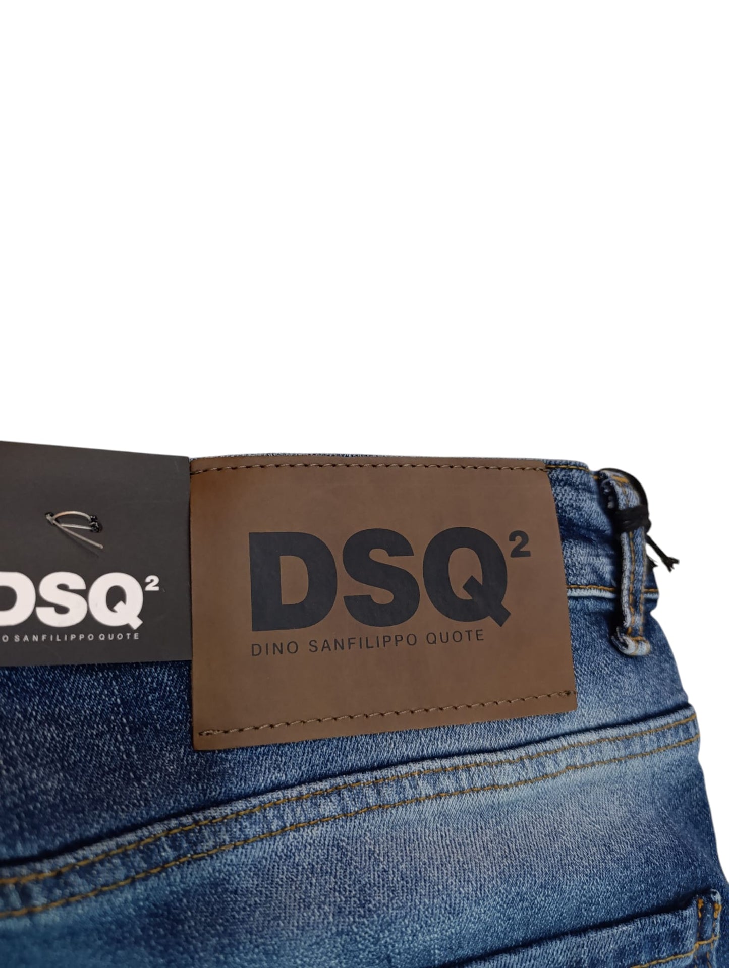 Jeans Dino San Filippo Quote strappato e in tinta