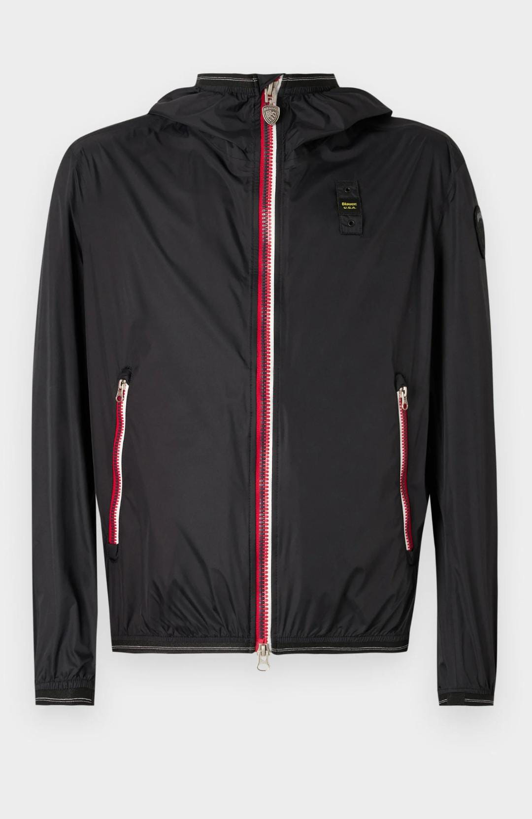 Giacca BLAUER a vento con zip bicolore