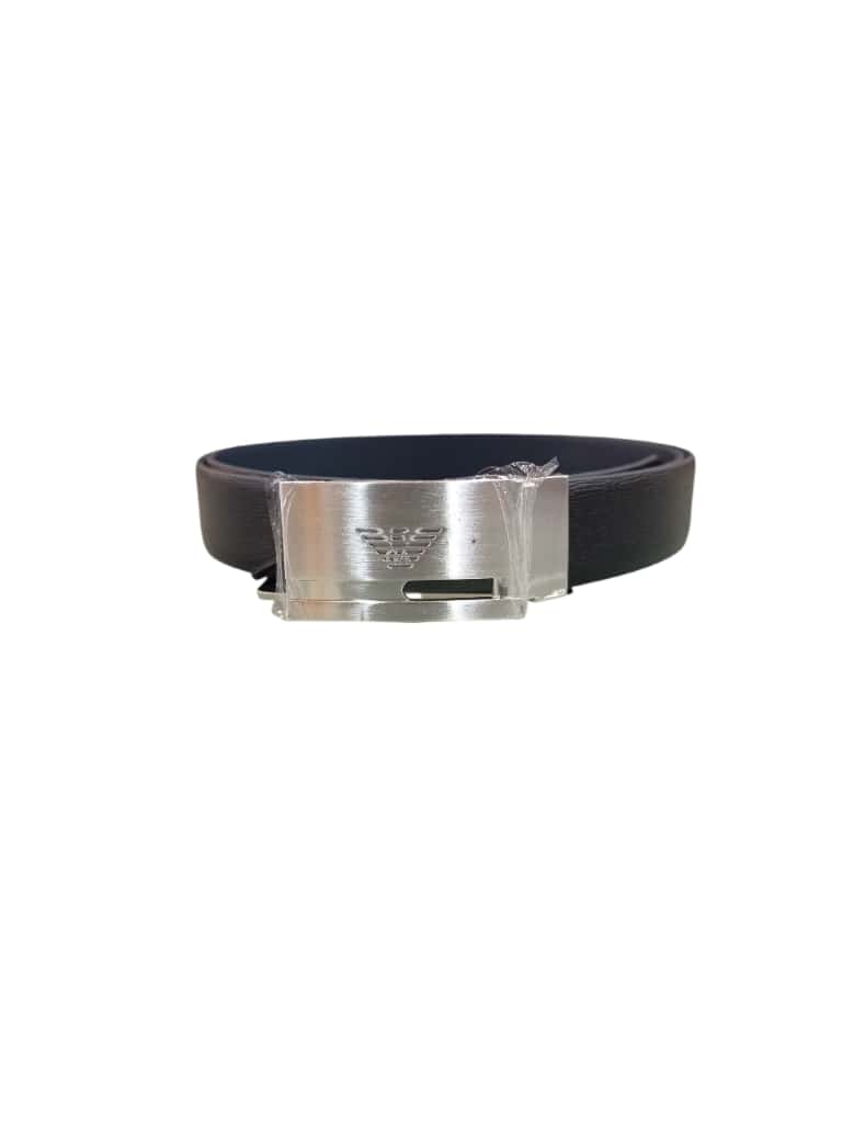 Cintura Emporio Armani in acciaio doubleface rett
