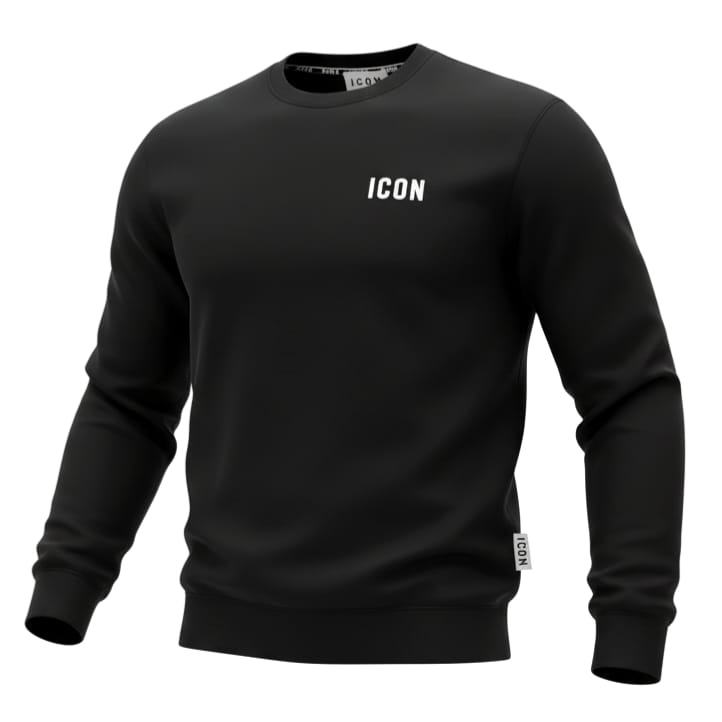 Felpa ICON Girocollo Logo Piccolo cotone garzato