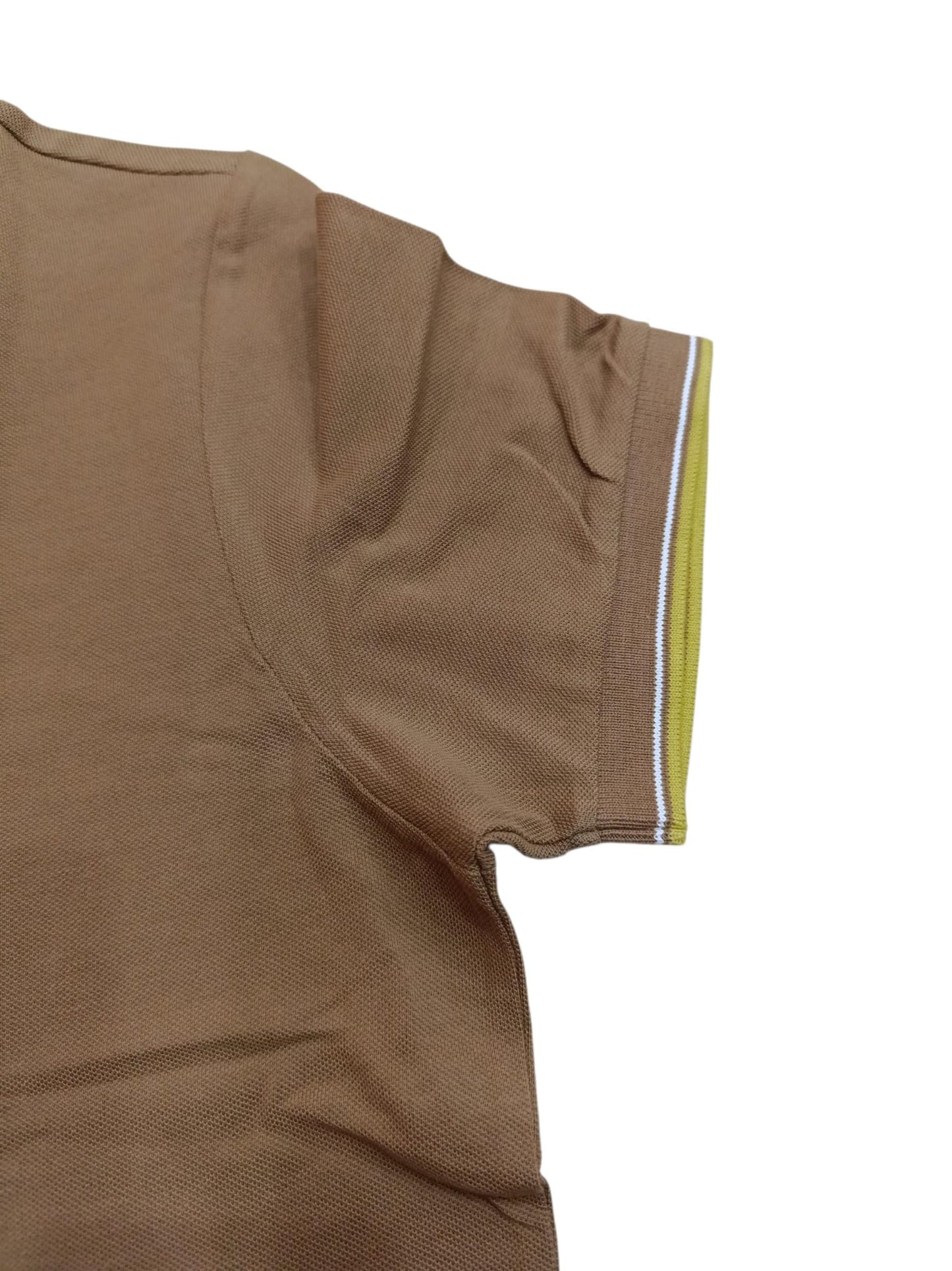 Polo U.S POLO ASSN. marrone e gialla 065