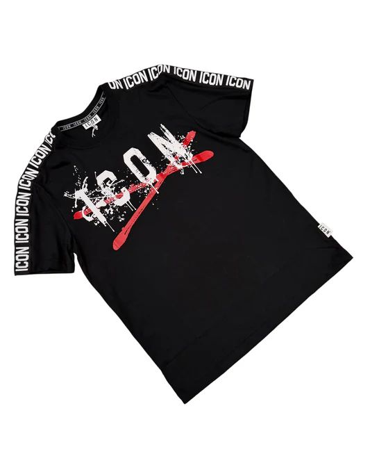 T-shirt ICON C LOGO X BANDE 017