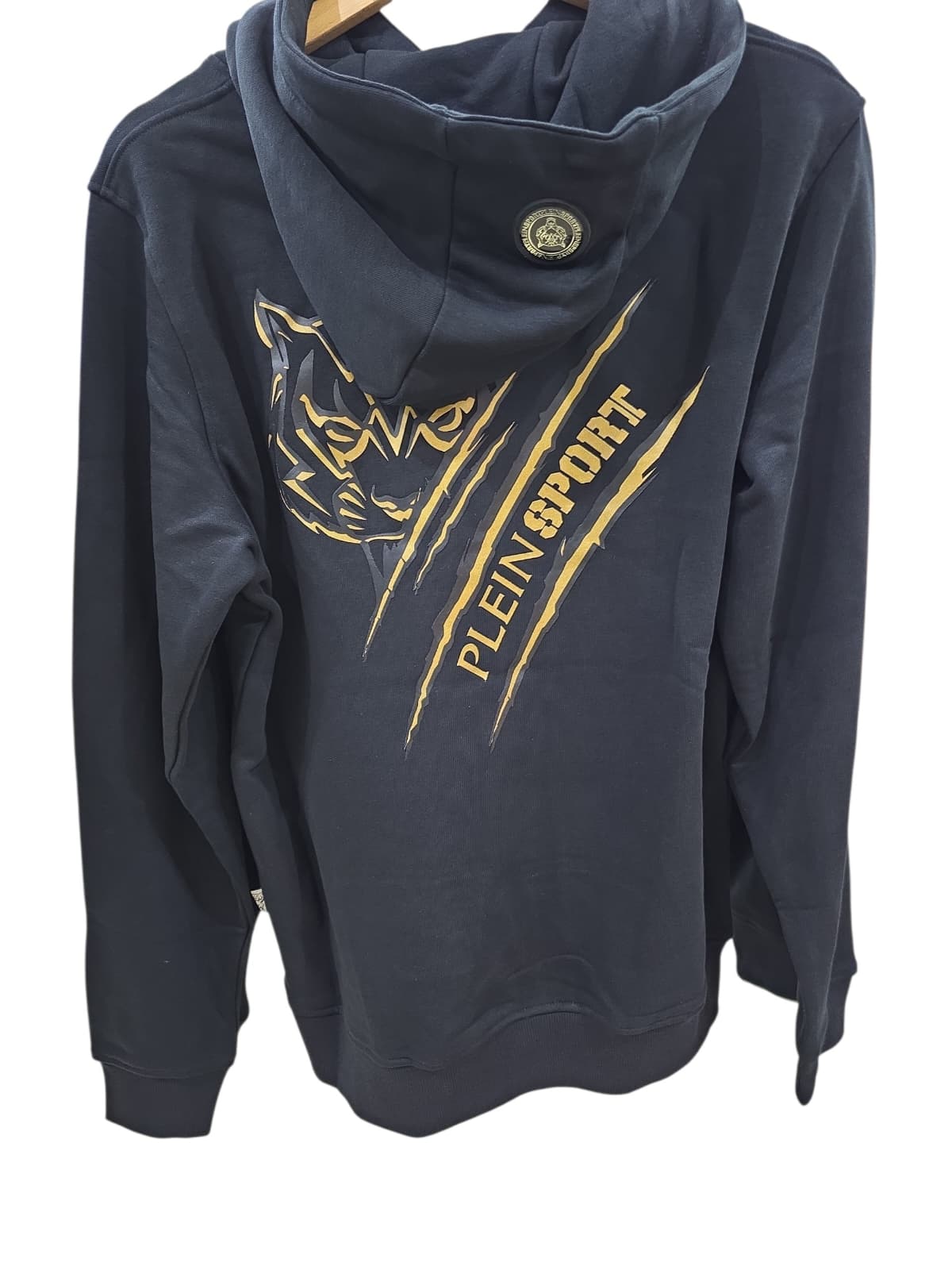 Felpa PLEIN SPORT maxi logo alla shiena e dettagli