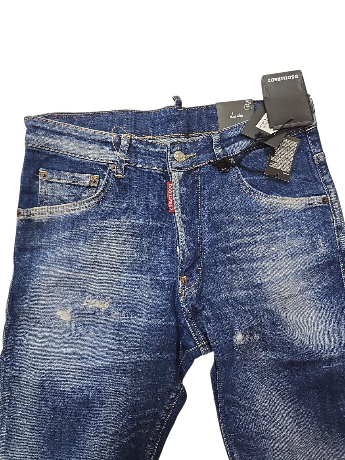 Jeans Dsquared2 slim fit in schizzi 1733