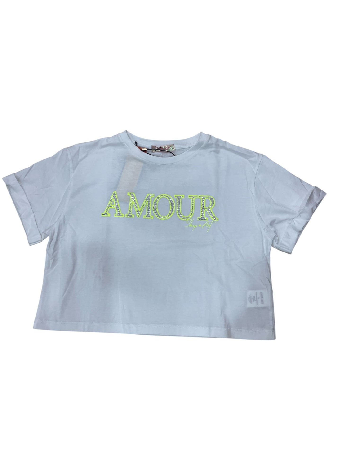 T-shirt SHOP ART con logo centrale