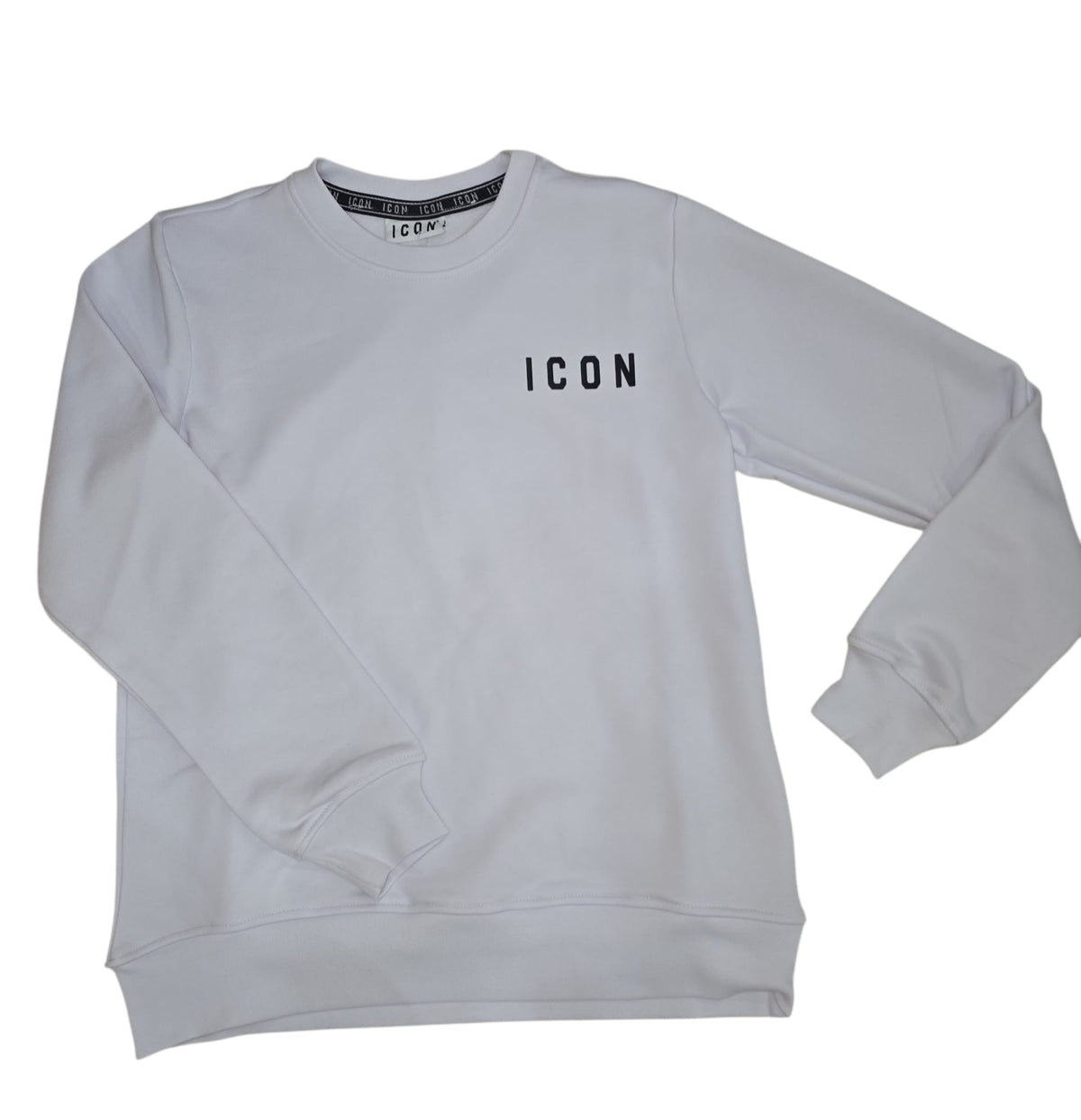 Felpa ICON Girocollo Logo Piccolo cotone garzato