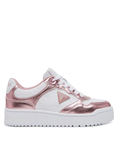 Sneakers Guess in ricamo ed ecopelle