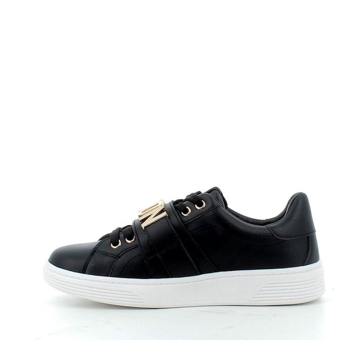 Sneakers ICON In ecopelle con logo in strappo