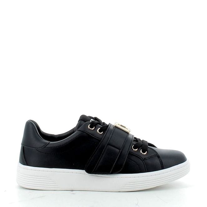 Sneakers ICON In ecopelle con logo in strappo