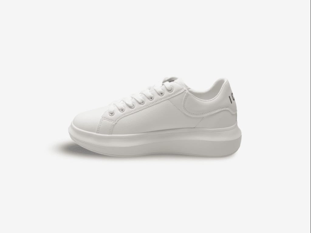 Sneakers ICON Uomo con logo a rilievo ecopelle