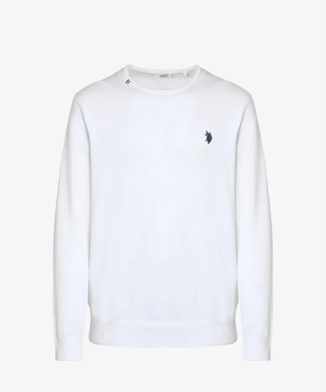 Maglione US POLO ASSN girocollo in cotone Bianca