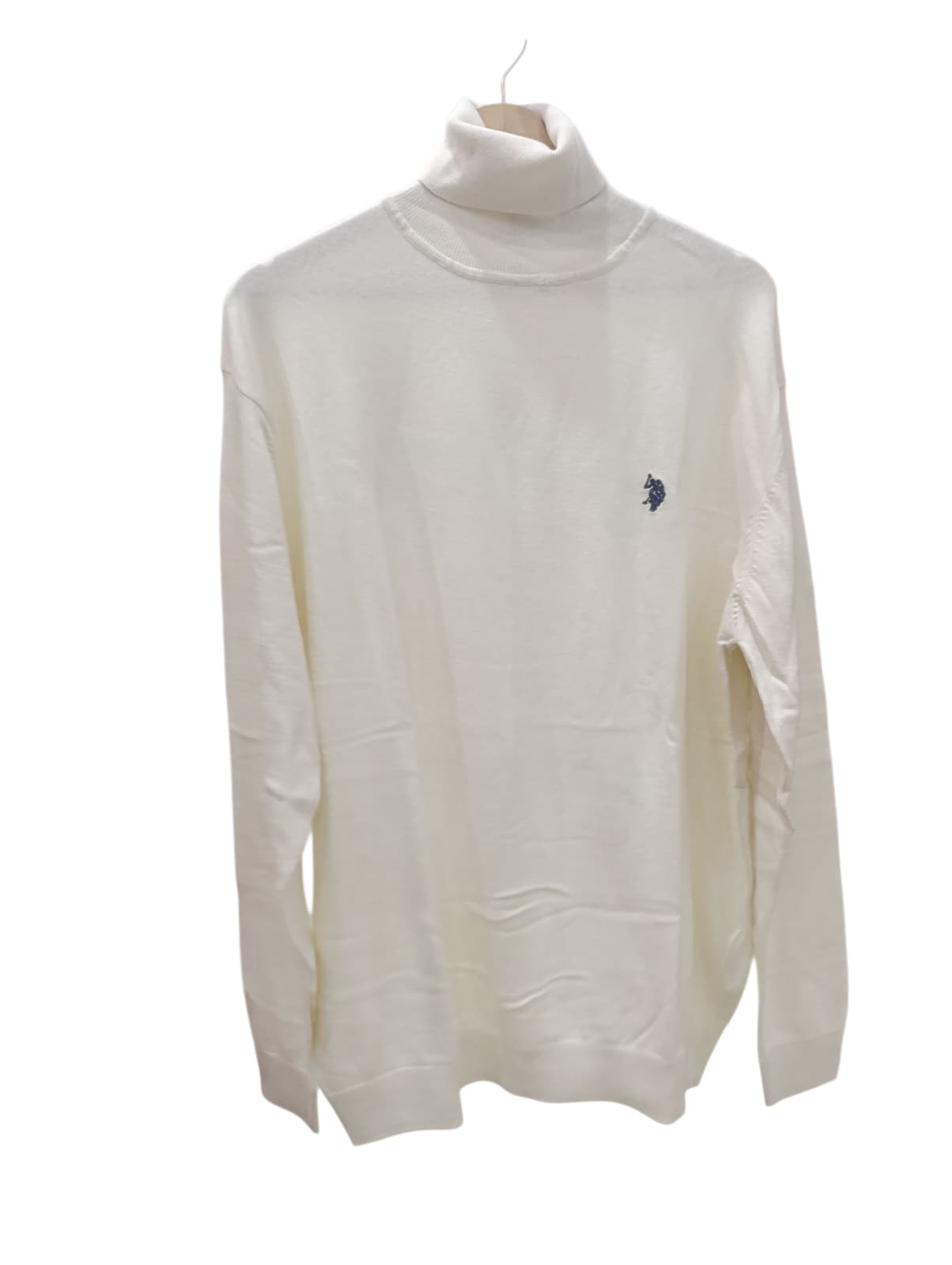Maglione Dolcevita US POLO logo blu