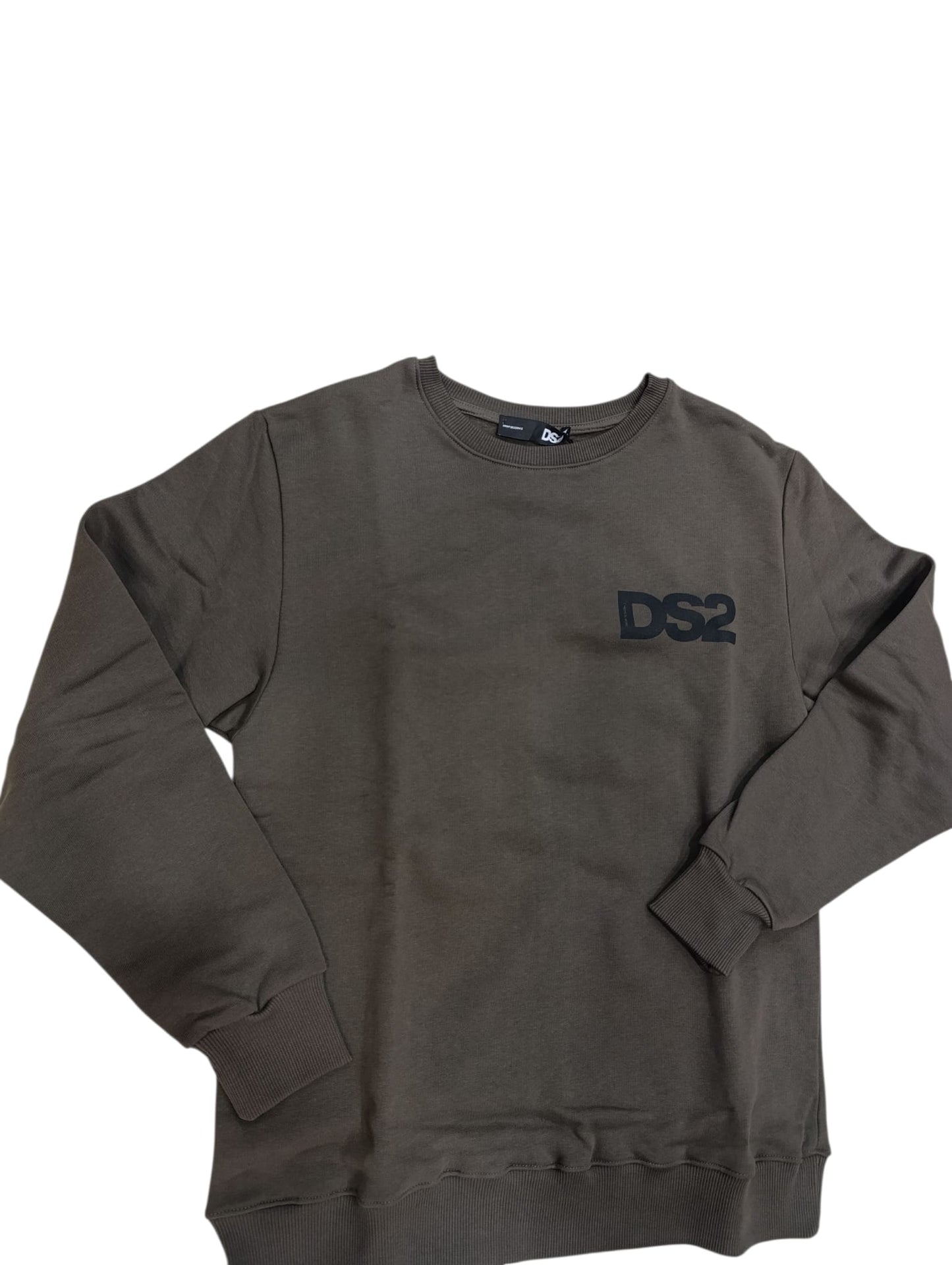 Felpa DROPSEASON2 girocollo logo laterale nero