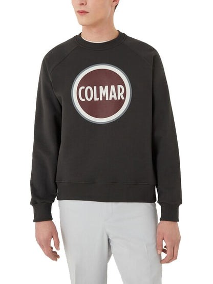 Felpa Colmar girocollo logo centrale bordeaux