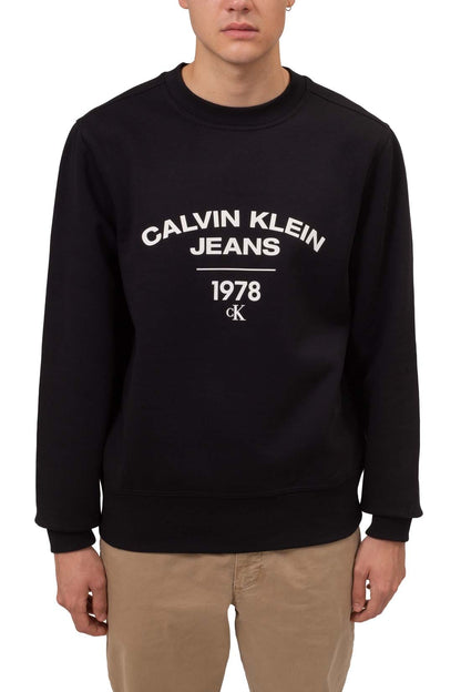 Felpa Calvin Klein  garzata in maxi logo