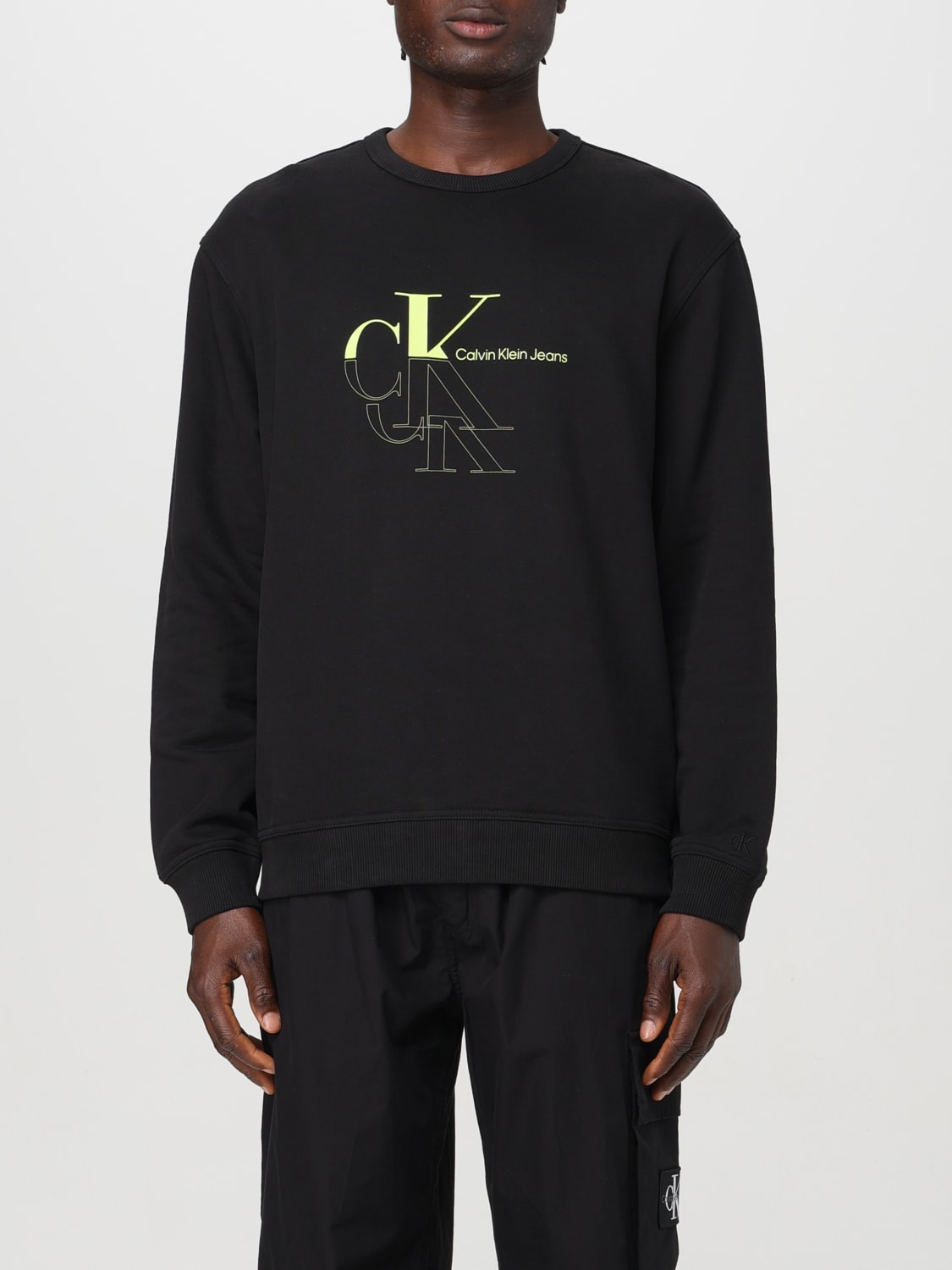 Felpa Calvin Klein Uomo Maxi logo 2 colori