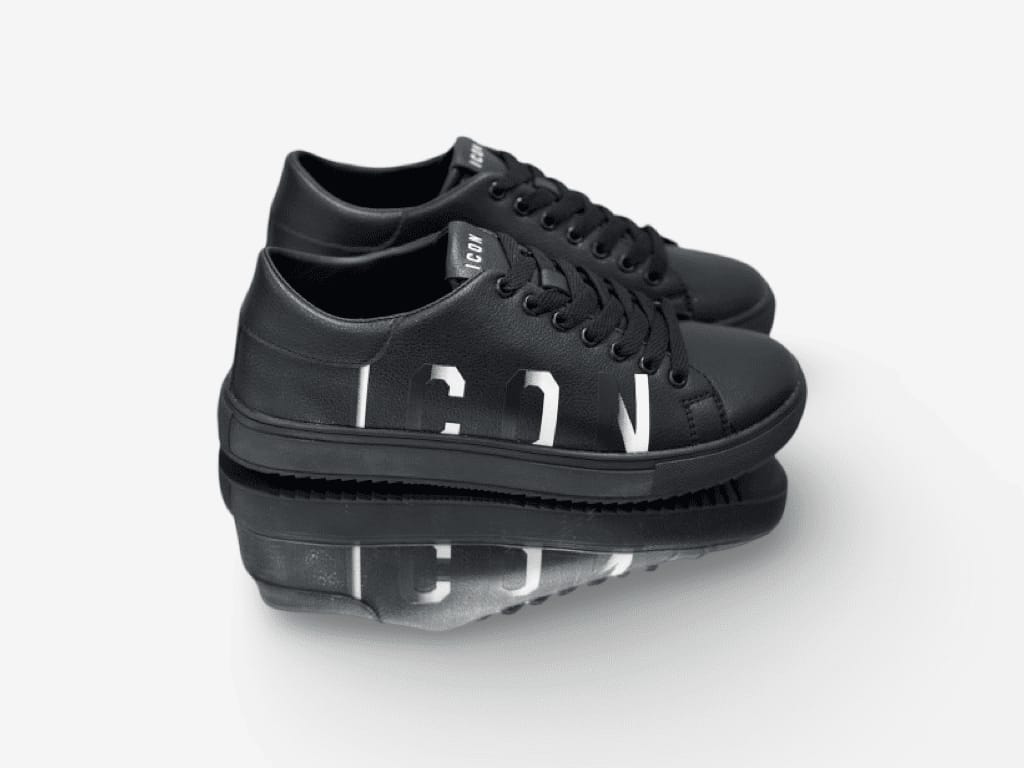 Sneakers ICON Uomo logo in gomma sfumato