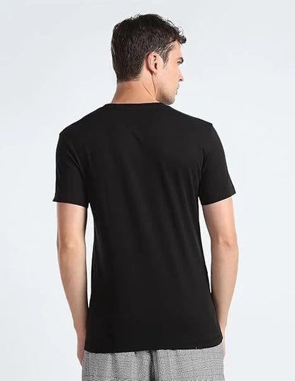 T-shirt CALVIN KLEIN Nera con logo azzurro