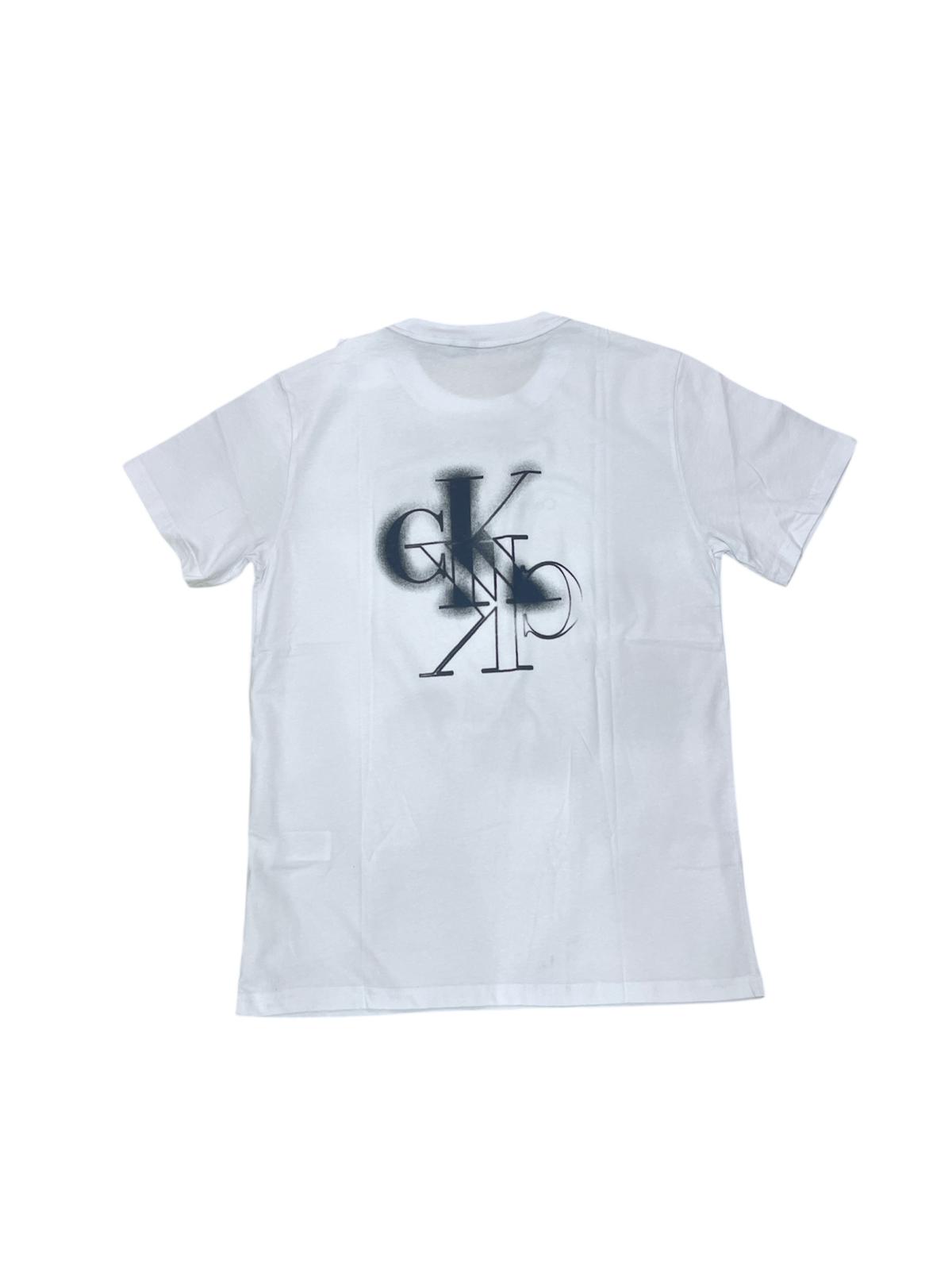 T-shirt CALVIN KLEIN con logo max di dietro