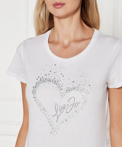 T-shirt LIU-JO in cotone  con strass
