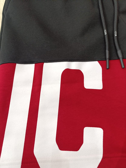 Pantaloncino ICON Maxi logo striscia rossa