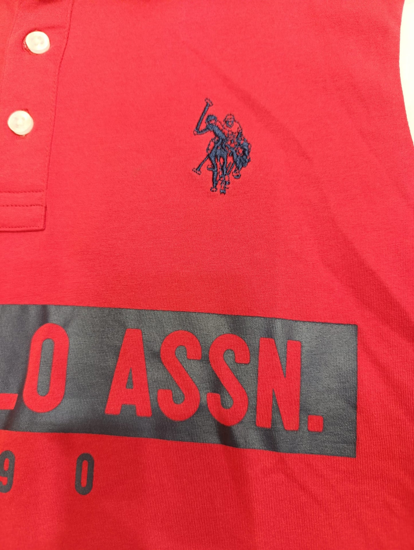 POLO U.S POLO ASSN  Maxi logo e bandiera  2 colori