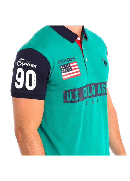 POLO U.S POLO ASSN  Maxi logo e bandiera  2 colori