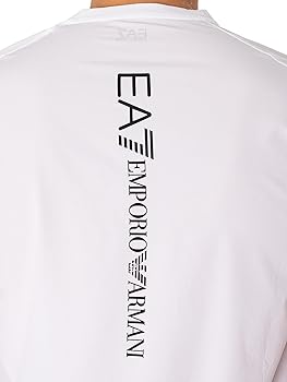 T-SHIRT Emporio Armani con logo verticale dietro