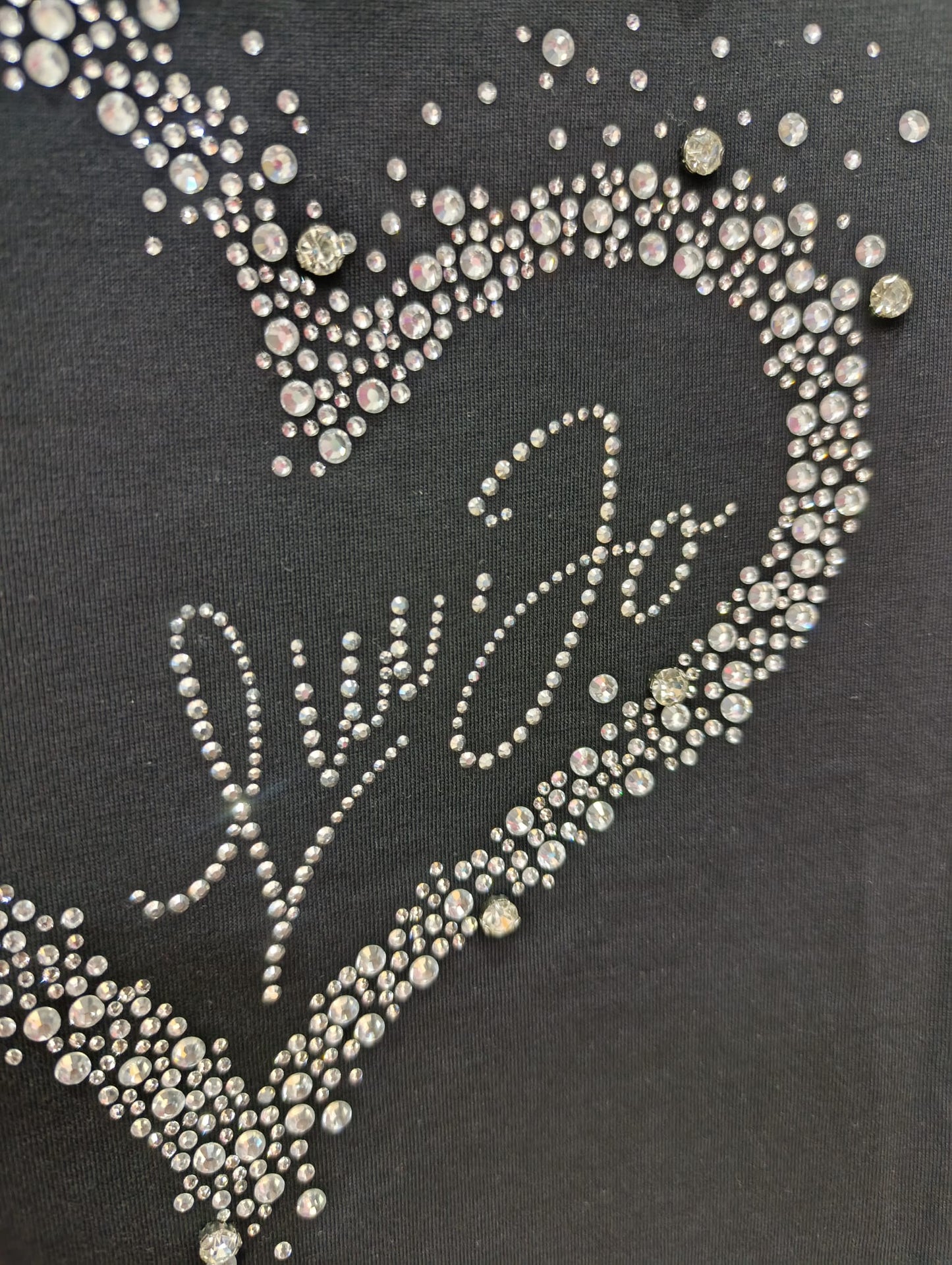 T-shirt LIU-JO in cotone  con strass a cuore