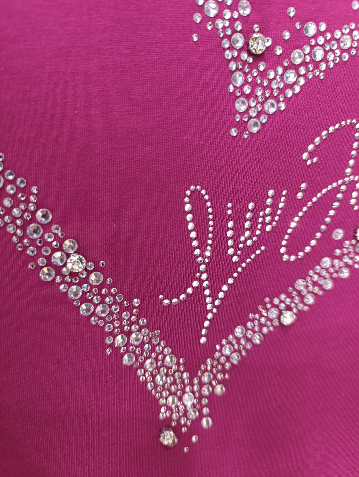 T-shirt LIU-JO in cotone  con strass a cuore