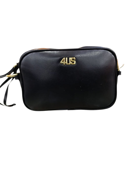 Borsa nera 4US PACIOTTI Logo oroTaglia piccola 898