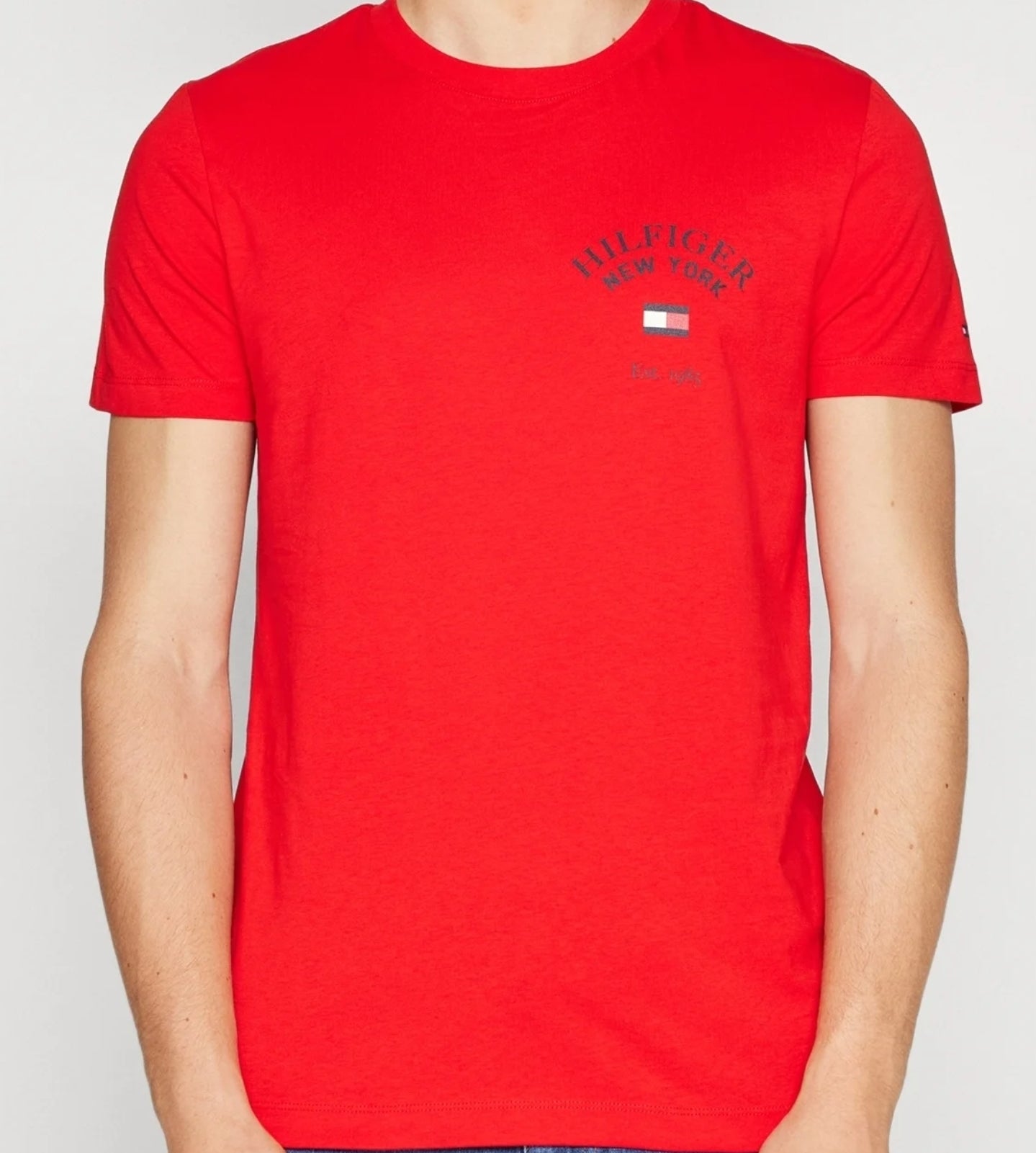 t-shirt TOMMY HILFIGER con logo stampato 610