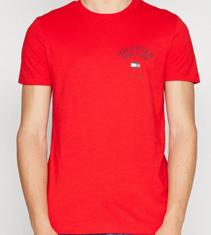 t-shirt TOMMY HILFIGER con logo stampato 610