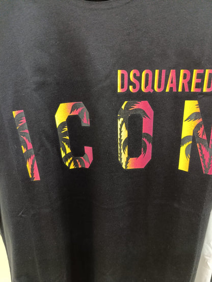 T-shirt DSQUARED con maxi logo con palme 251