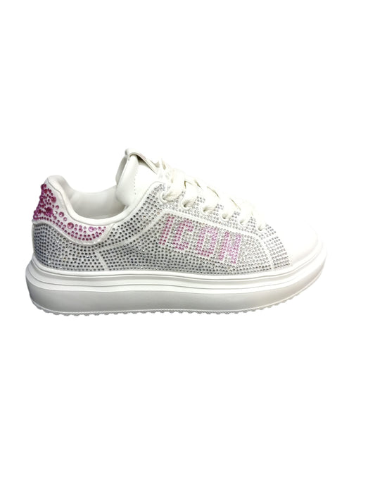 Sneakers donna ICON riempita di strass 682