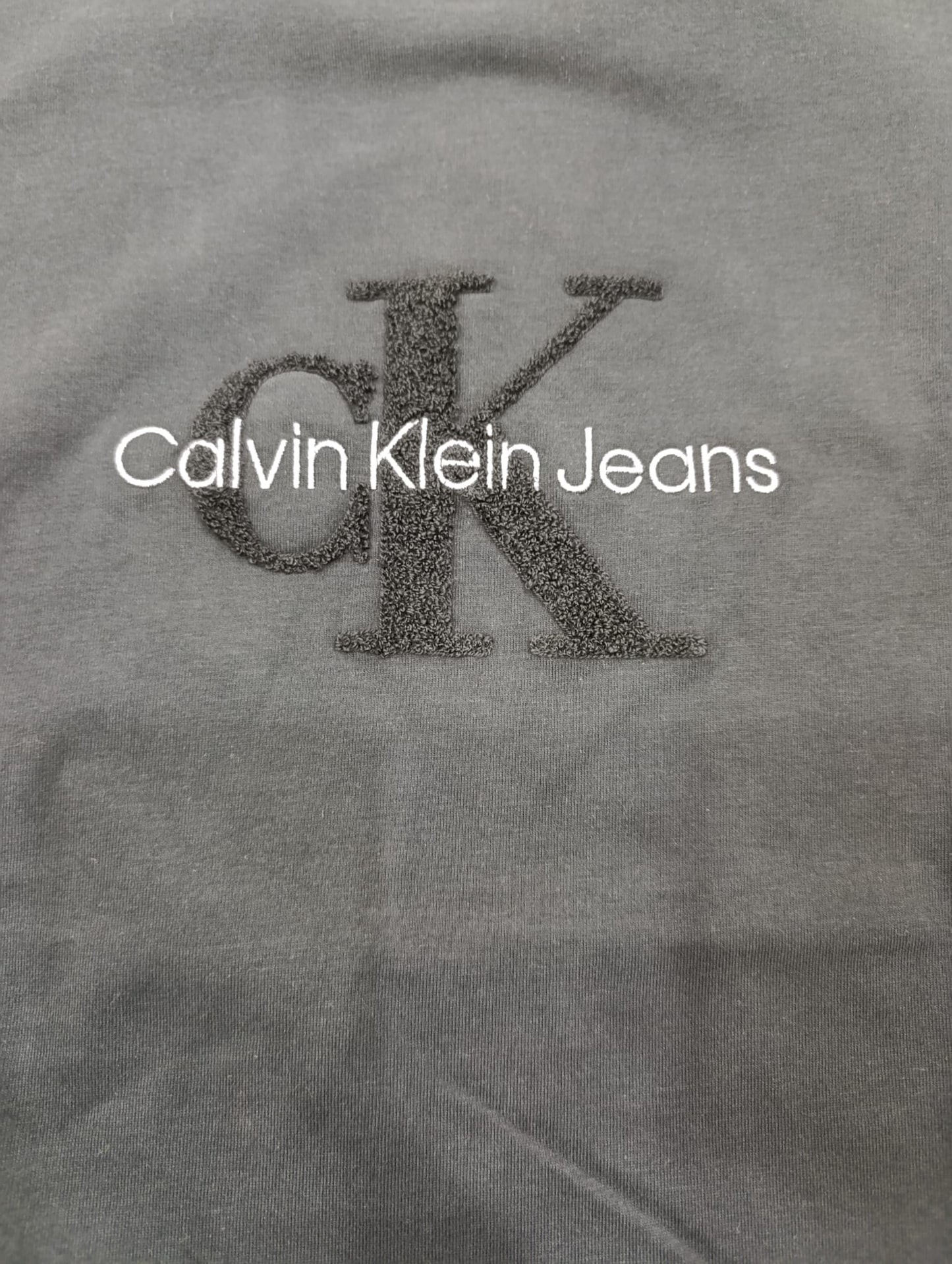 T-shirt Calvin Klein logo in spugna Over