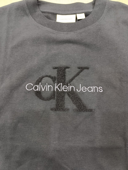 T-shirt Calvin Klein logo in spugna Over