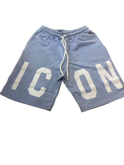 Pantaloncino ICON AZZURRO MAXI LOGO