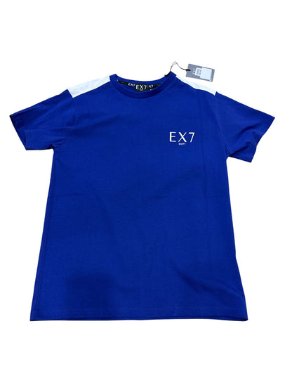 T-Shirt EXIT – Logo in Stampa con Striscia in Spalla