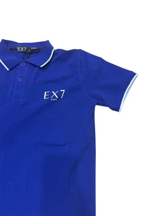 Polo EXIT7 – Logo in Stampa 001 Royal