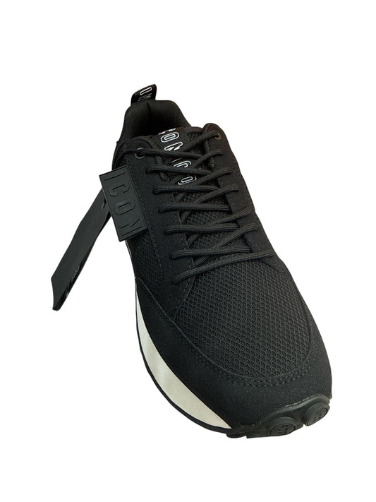 Scarpe ICON uomo in tessuto e camoscio con logo 12
