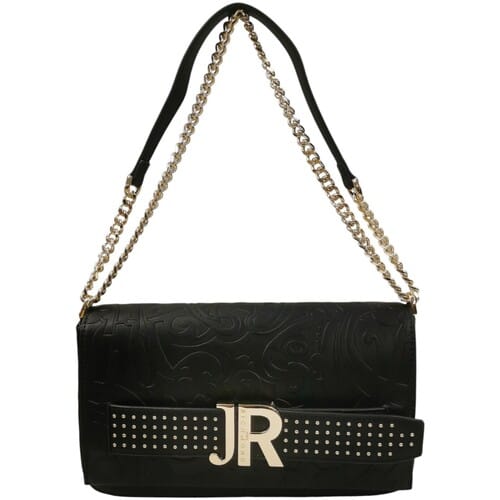Borsetta JOHN RICHMOND  Black-Gold logo in acciaio