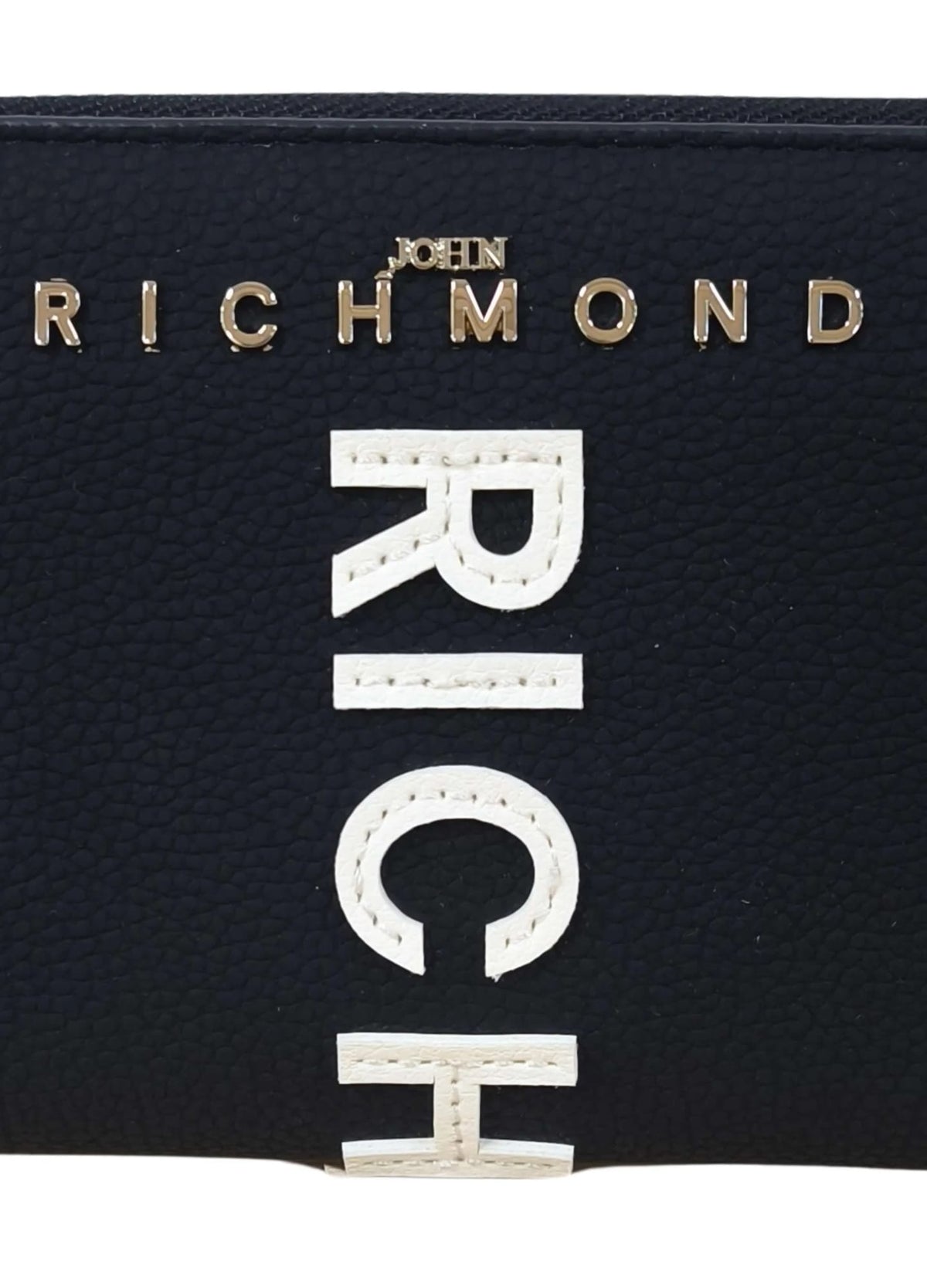 Portafoglio John Richmond maxi logo a rilievo