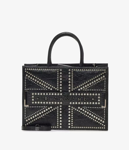 Borsa JOHN RICHMOND in strass nera lucida