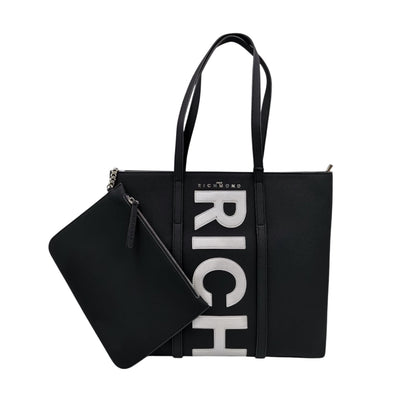 Borsa JOHN RICHMOND beg maxi logo in ricamo