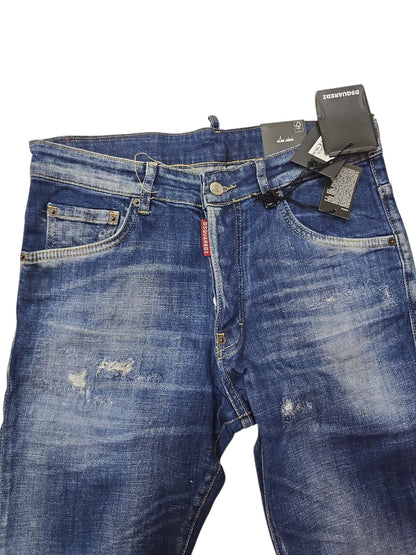 Jeans Dsquared2 slim fit in schizzi 1733