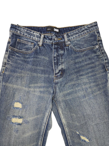 Jeans DROPSEASON2 strappati logo dietro la tasca