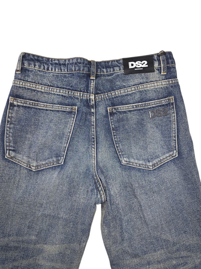 Jeans DROPSEASON2 strappati logo dietro la tasca