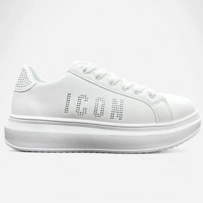 Sneaker ICON Donna con strass in logo