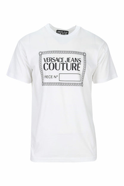 T-shirt VERSACE COUTURE con logo centrale Nero